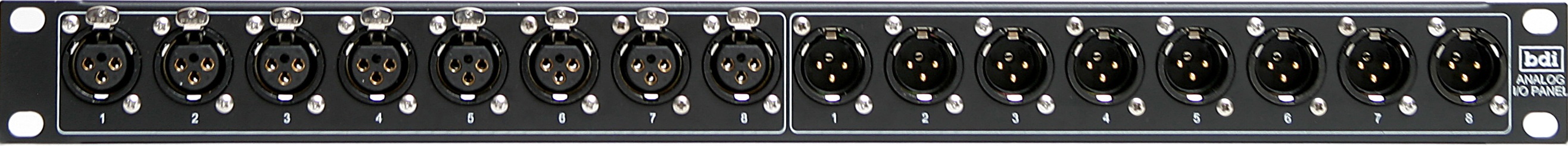 AIP 100 and DIP 100 8 Channel XLR Analog or Digital Panel