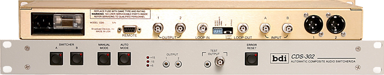 CDS 302 Automatic Composite Audio Switcher DA